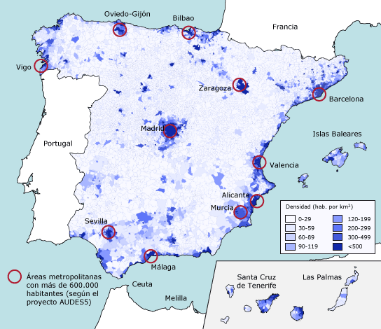 La Distribución Territorial De La Población En España 3270